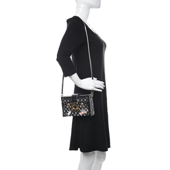 ❌❌ LOUIS VUITTON Catogram Petite Malle b&w Trunk Crossbody Bag Grace Coddington - Picture 2 of 10